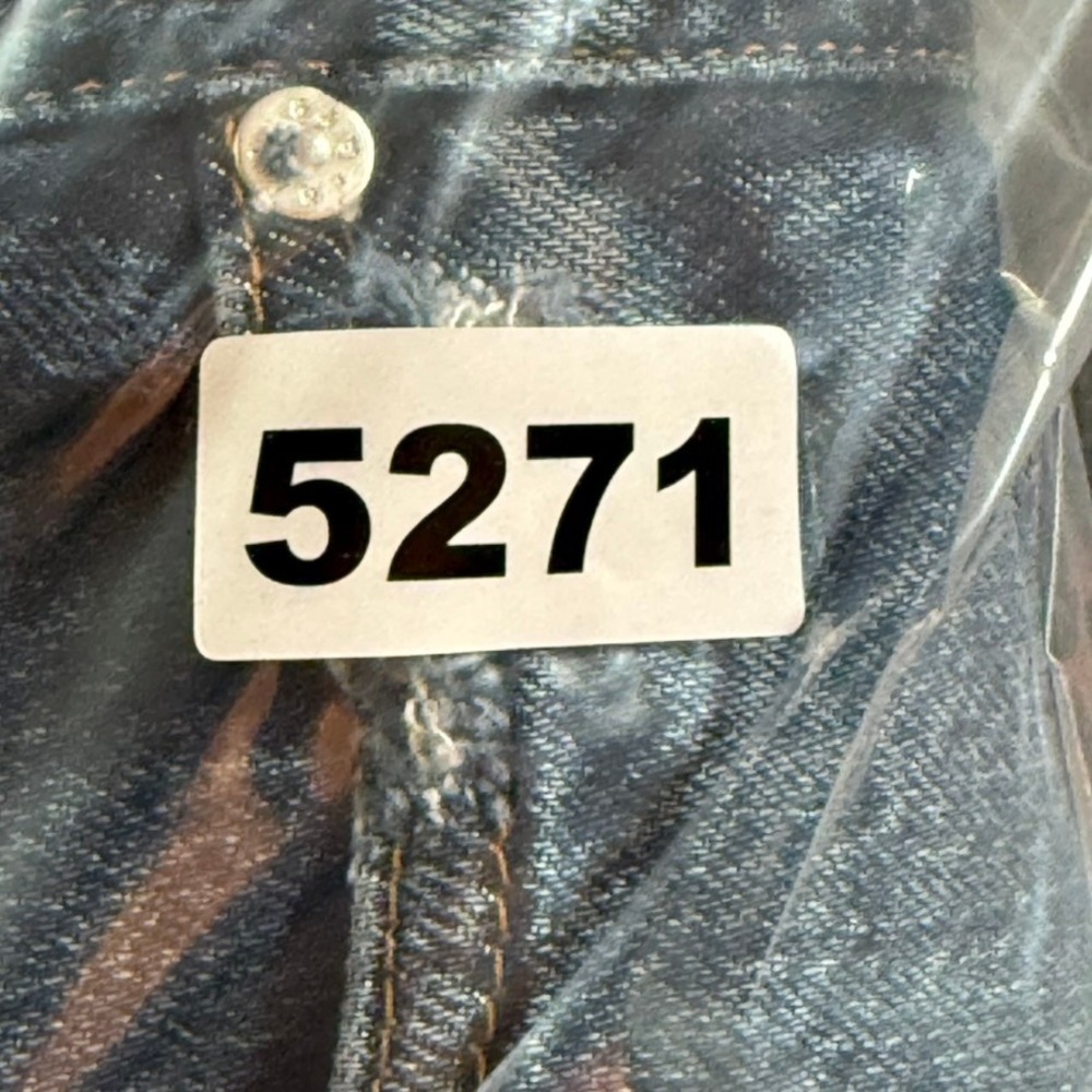 AYR The Secret Sauce Wide Leg Distressed Jeans Medium Wash Blue Size 26 Made LA - Picture 12 of 12